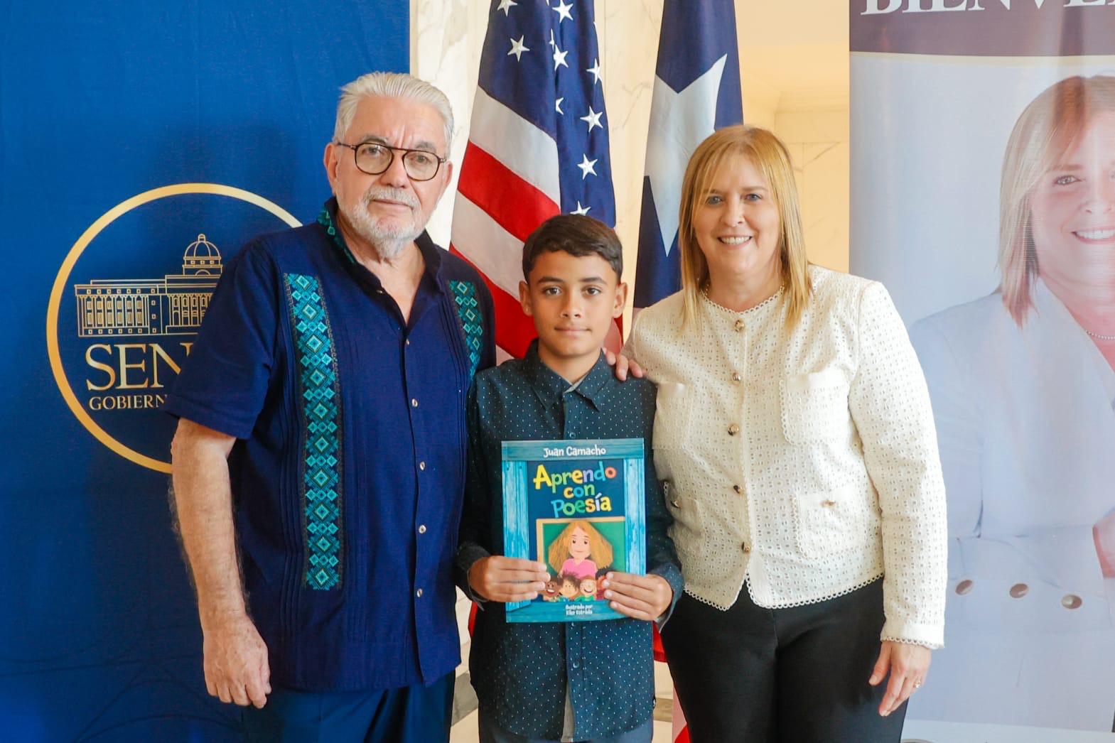 Imagen de Senado de Puerto Rico celebra el lanzamiento del libro “Aprendo con poesía” del autor Juan Camacho