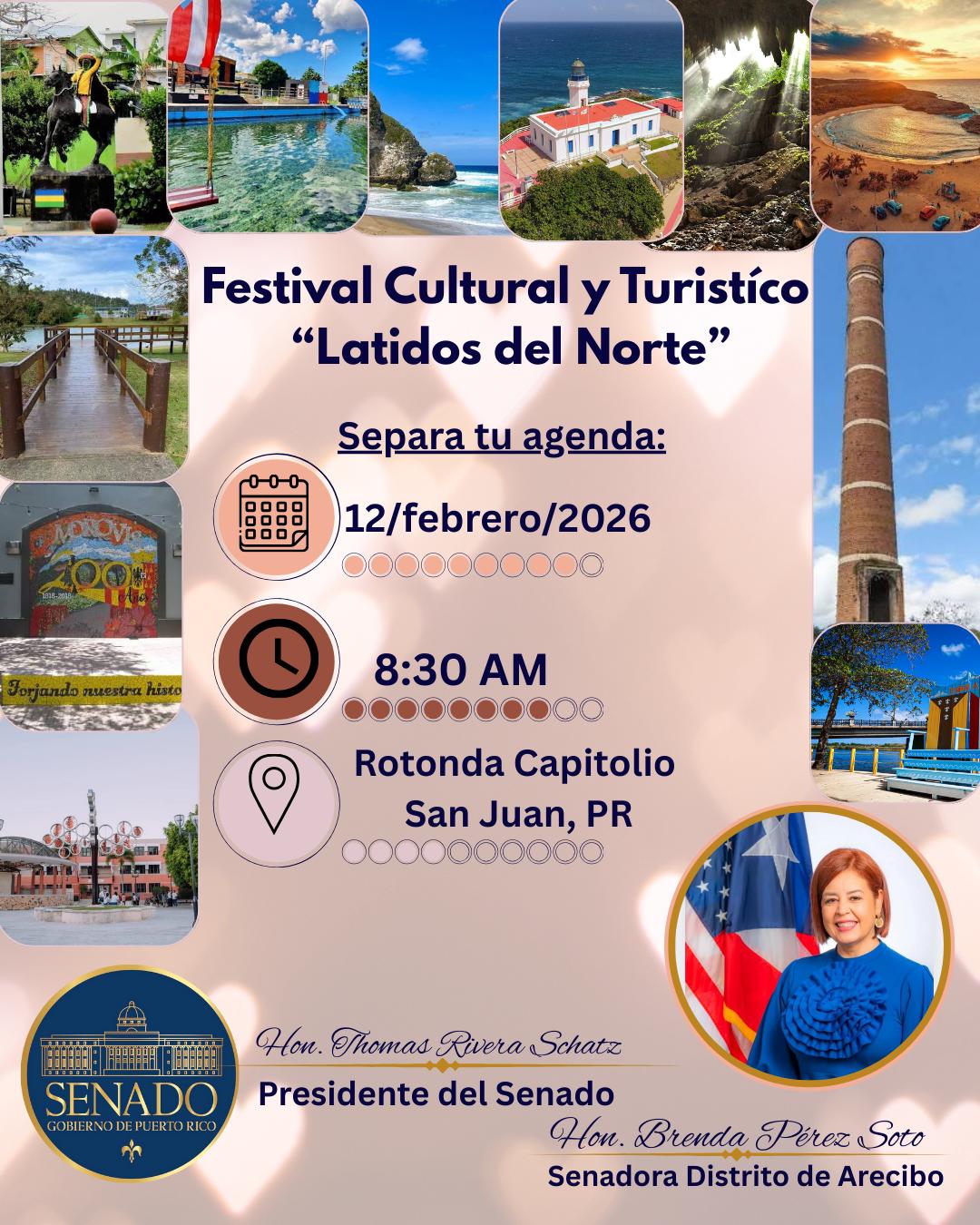 Imagen de Senado de Puerto Rico celebrará la cultura y el turismo con el Festival “Latidos del Norte”