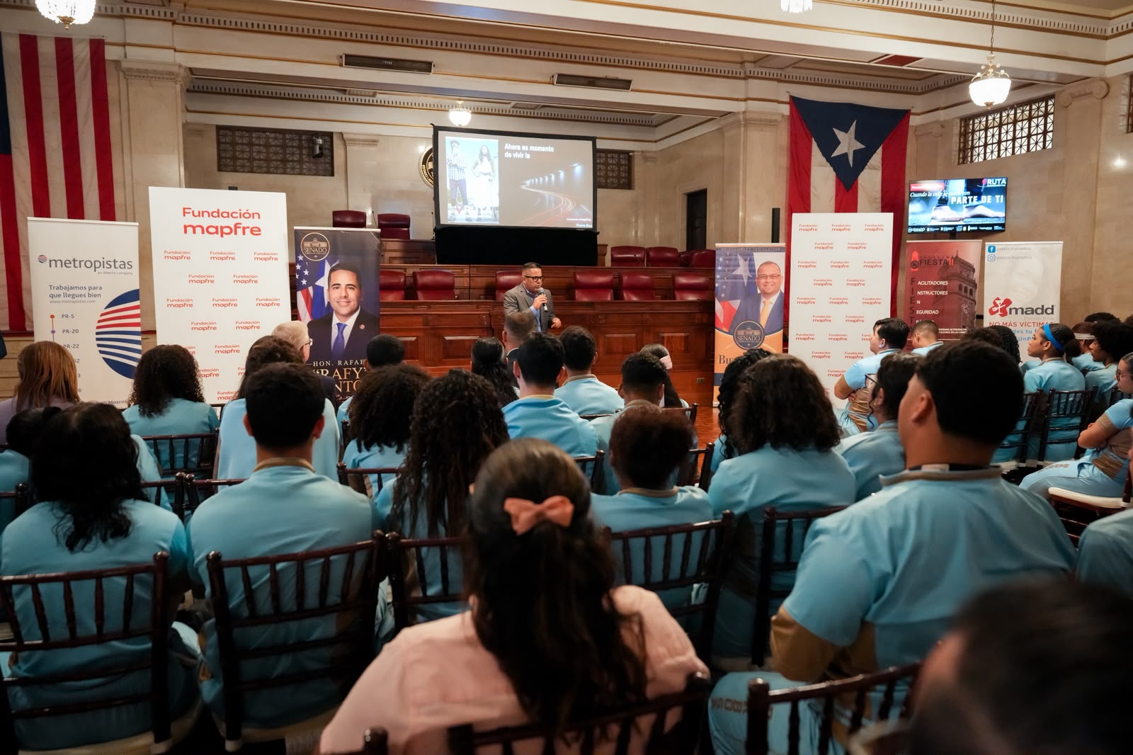 Imagen de Senado educa a jóvenes sobre las consecuencias de los choques de tránsito